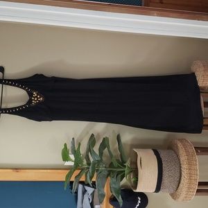 Black jeweled maxi dress XXL